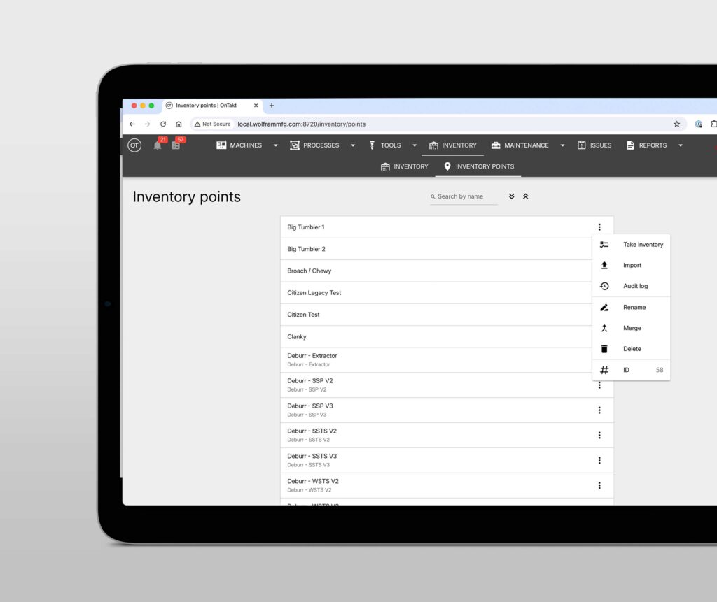 Continuous Improvement Inventory Points OnTakt