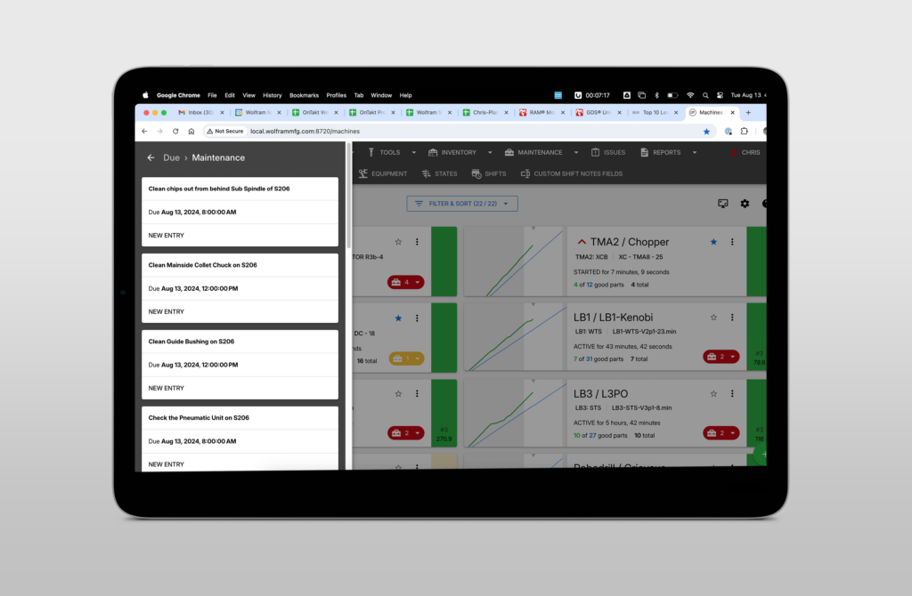 Maintenance Tasks OnTakt