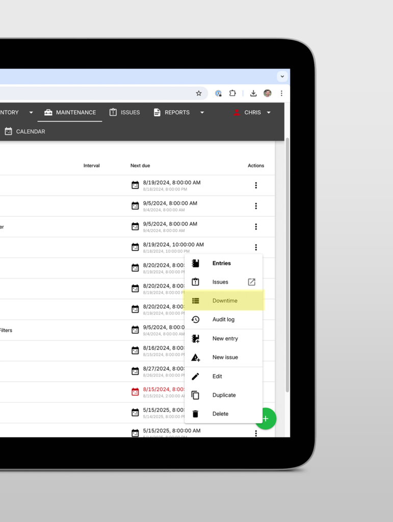 OnTakt Downtime Tracking