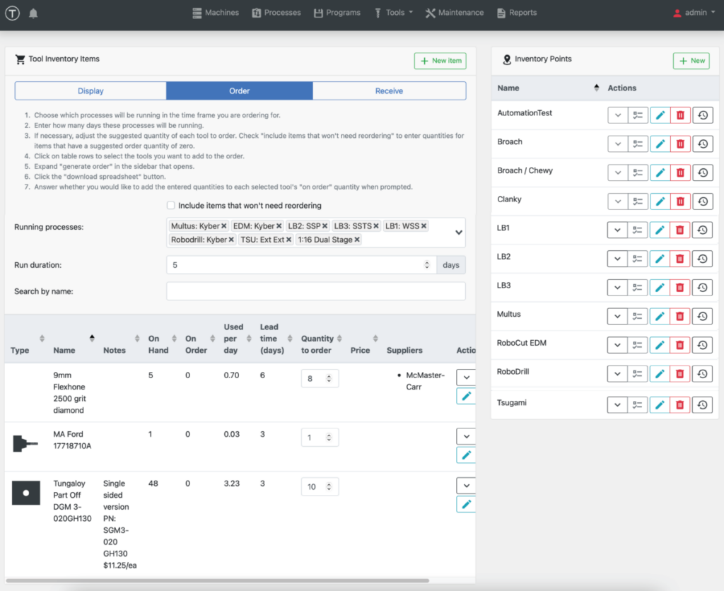 Prevent Tooling Stockout OnTakt